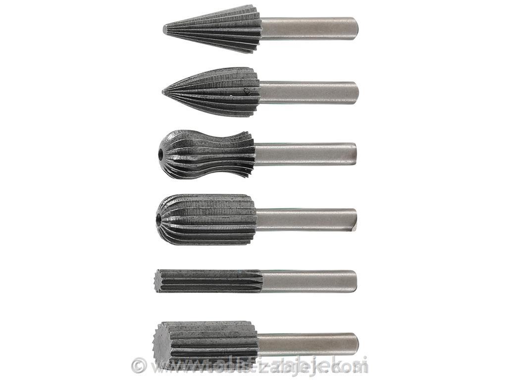 Milling cutter set for processing softermaterials BGS TECHNIC