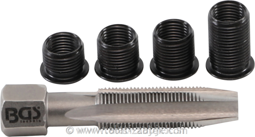 Thread repair kit for spark plug M10 x 1,00 mm BGS TECHNIC