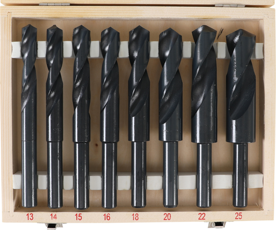 8-piece set of HSS drill bits 13-25 mm BGS TECHNIC