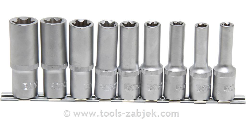 Set of socket wrenches E-star E10-E24 BGS TECHNIC