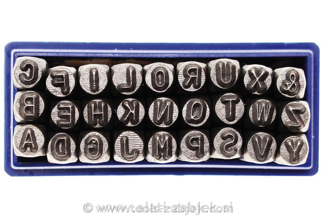 Set udarnih črk 3mm BGS TECHNIC