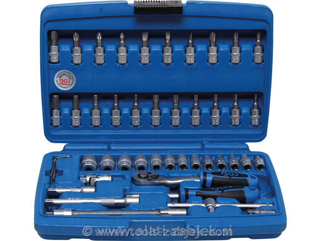 Tool set 1/4" BGS TECHNIC