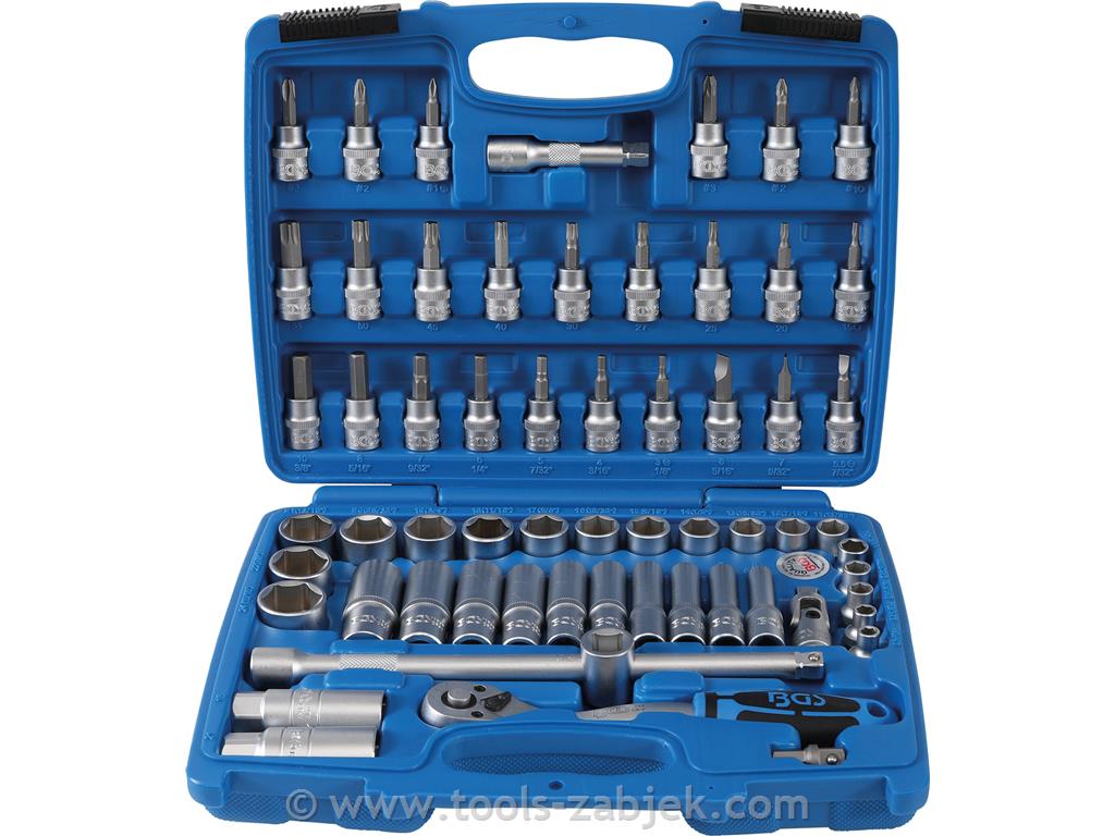 61-piece tool set 3/8" BGS TECHNIC