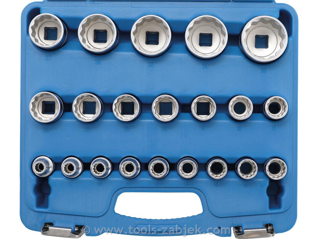 Socket set 1/2", 8-36 mm BGS TECHNIC