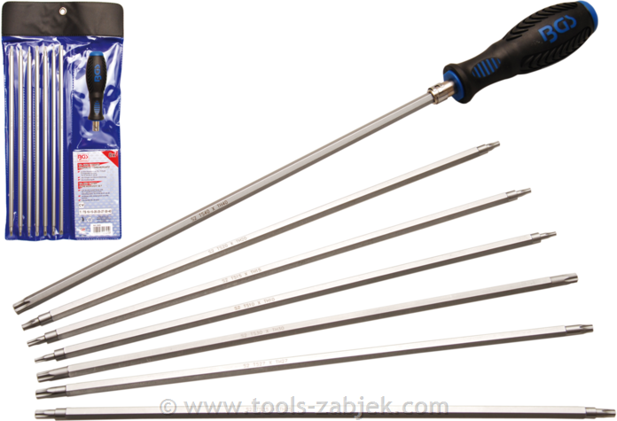 Screwdriver with exchangeable TORX bits BGS TECHNIC