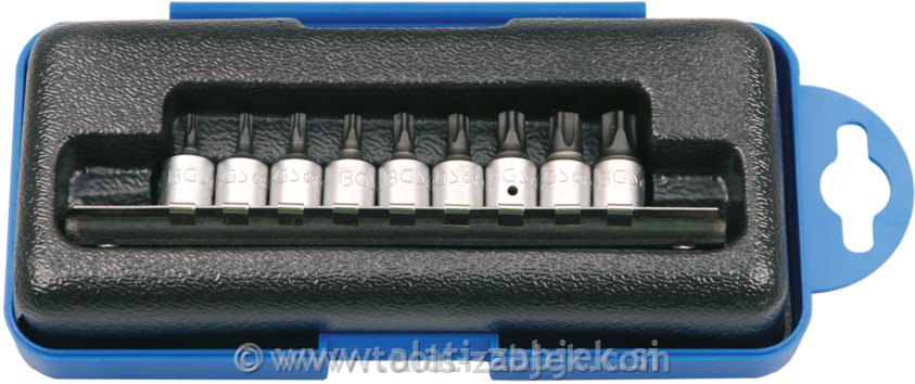 9-piece set TS Torx 1/4" TS10-TS50 BGS TECHNIC