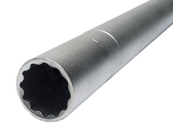 Spark plug socket 14 mm, 12-point, 3/8",250 mm long BGS TECHNIC