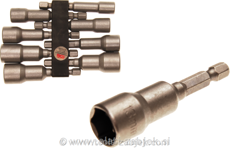 Hex socket set 1/4" 6 - 13 mm BGS TECHNIC