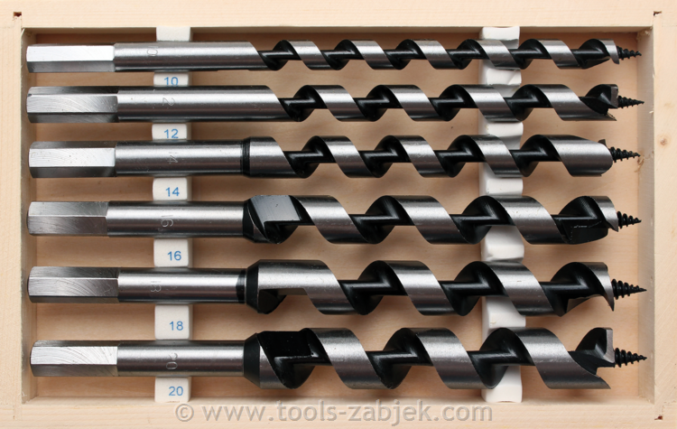 6-piece Set of drill bits for soft and hard wood 200 mm BGS TECHNIC