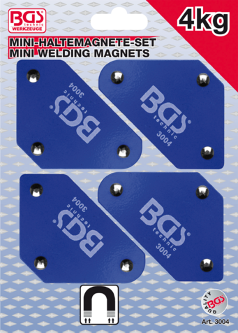 4-piece set of magnetic holders 45° - 90° - 135° BGS TECHNIC
