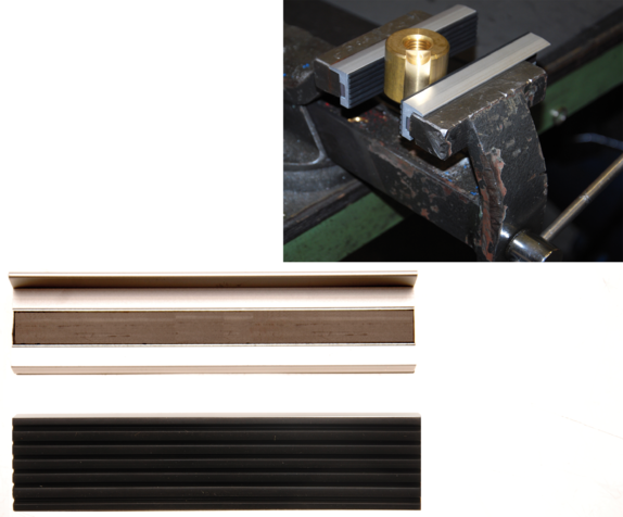 Two aluminum grippers for vice 125 mm BGS TECHNIC