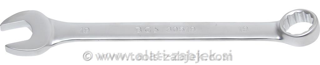 Combination spanner - satin chrome-plated BGS TECHNIC