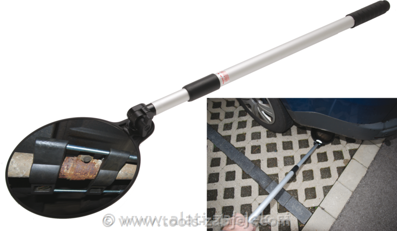 Telescopic inspection mirror O 200 mm BGS TECHNIC