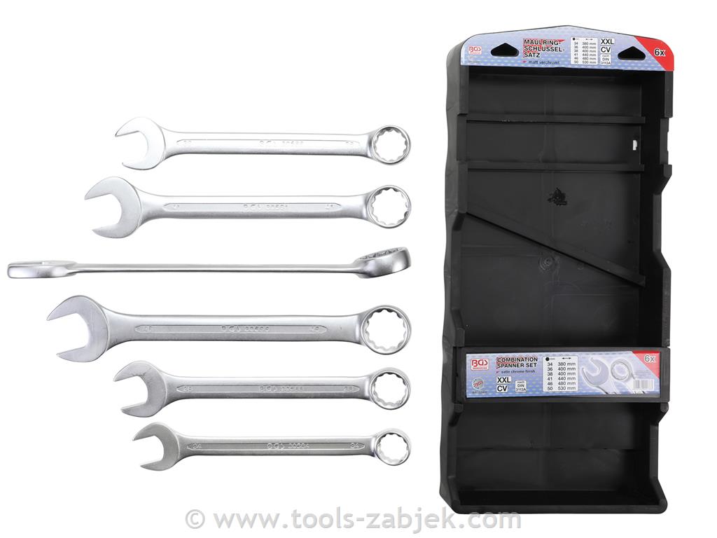 Combination spanner set XXL 34-50 mm BGS TECHNIC