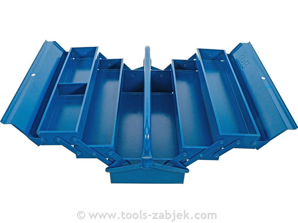 5-compartment aluminum tool box 430 x 200 x 200 mm BGS TECHNIC