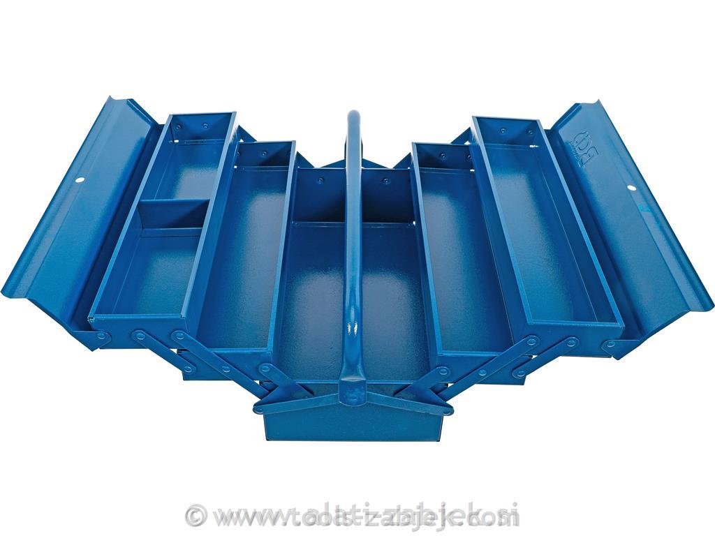 5-compartment aluminum tool box 430 x 200 x 200 mm BGS TECHNIC
