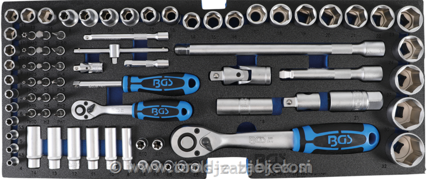 Tool case with 143-piece tool set BGS TECHNIC