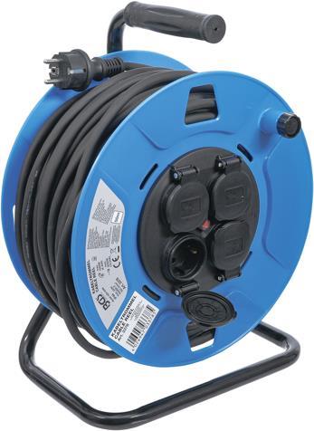 Cable Reel 50 m 3x1,5 mm2 4 Socket BGS TECHNIC