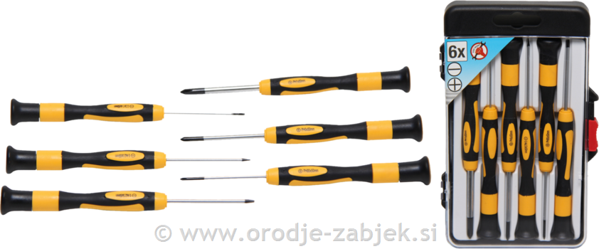 6-piece set of precision screwdrivers BGS TECHNIC