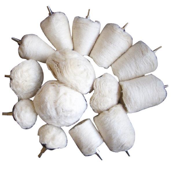 Polishing heads set, 14-piece, 1/4" attachment BGS TECHNIC