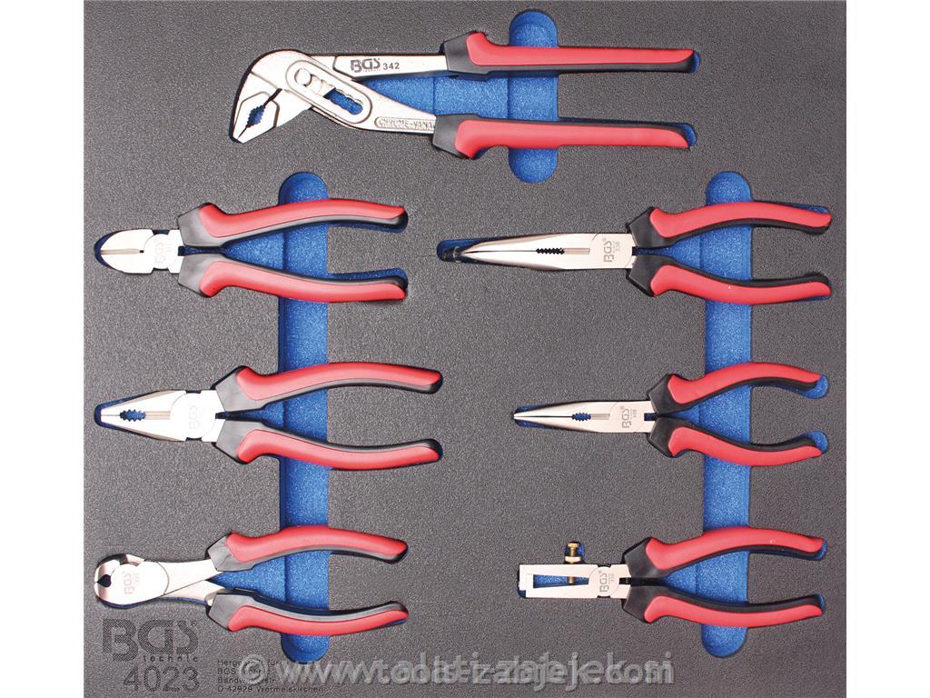 2/3 Pliers and cutter set, 7-piece BGS TECHNIC