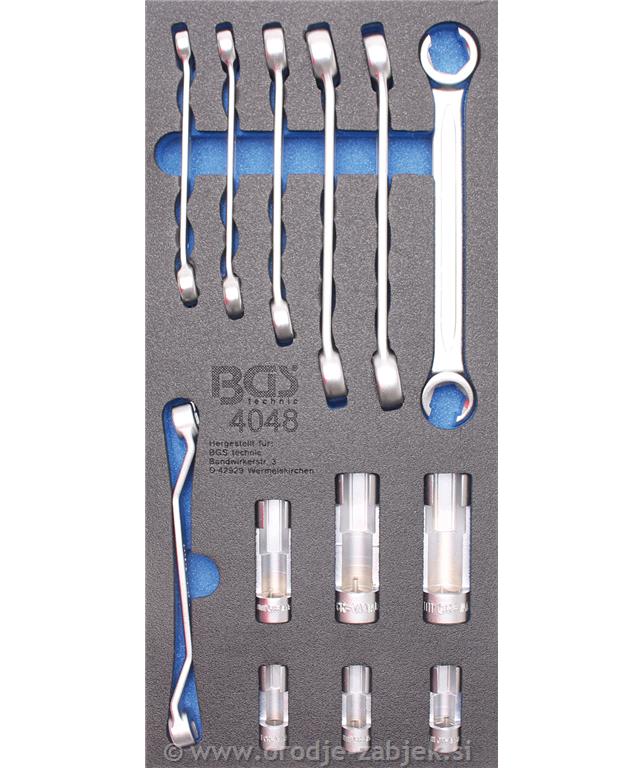 1/3 Set of open end spanners set and 3/8special sockets_x005F BG4049_x005F1/3), 29-piece BGS TECHNIC
