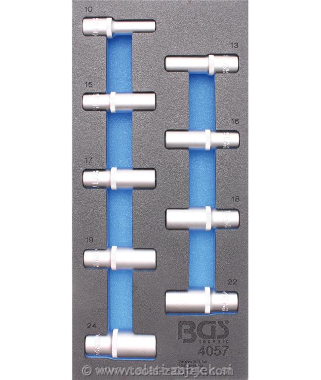 1/3 Socket set (1/2), 9-piece BGS TECHNIC