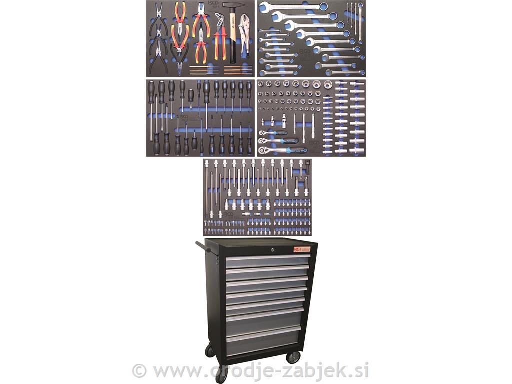 Tool trolley with 243-piece tool set BGS TECHNIC