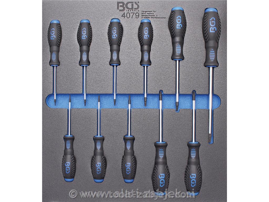 2/3 Set of Torx screwdrivers,11-piece BGS TECHNIC