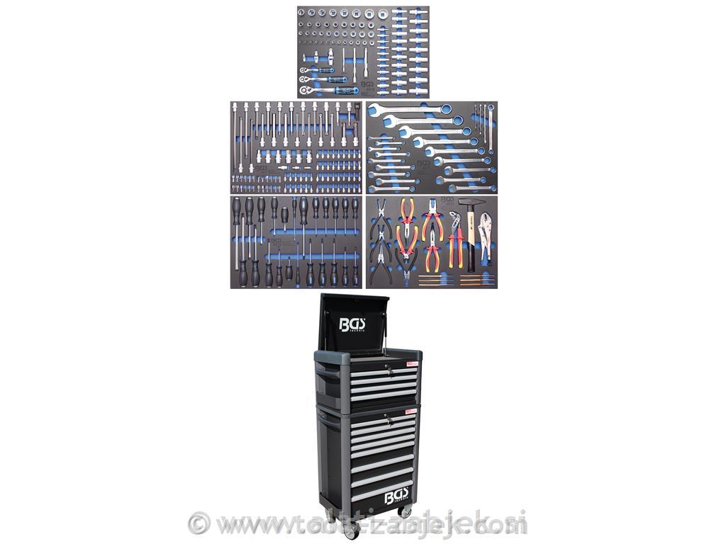Tool trolley with 243-piece tool set PROMAXI BGS TECHNIC