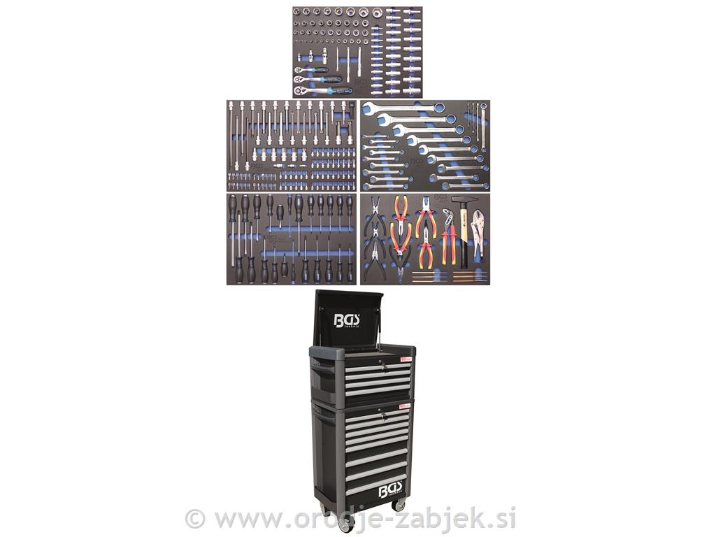 Tool trolley with 243-piece tool set PROMAXI BGS TECHNIC