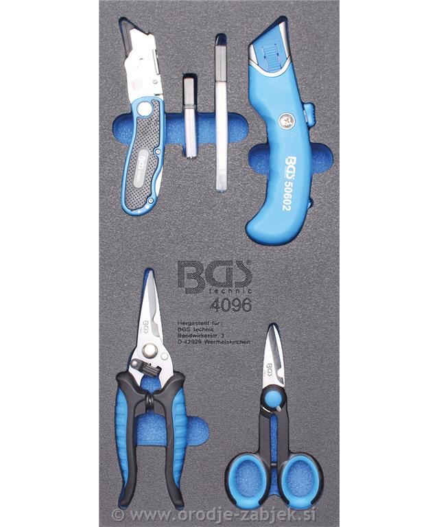 1/3 Set of knifes and shears BGS TECHNIC