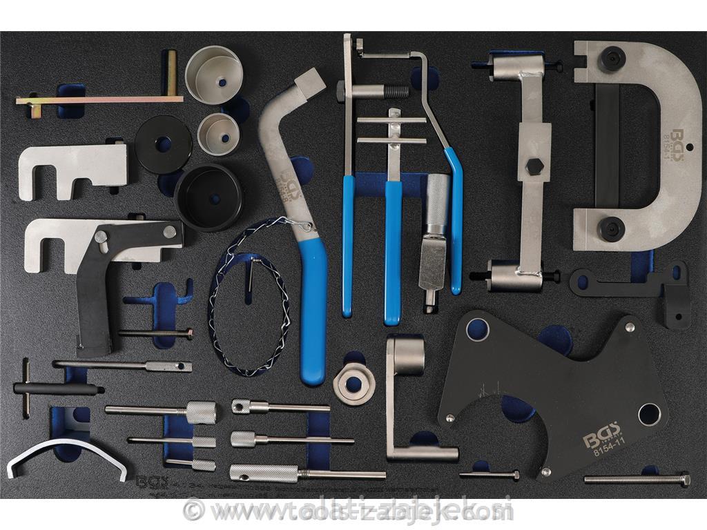 Engine timing tool set for Reanult, Nissan, Opel, Volvo BGS TECHNIC