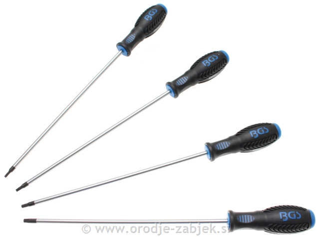 4-piece set of long screwdrivers TORX T15 - T30 BGS TECHNIC