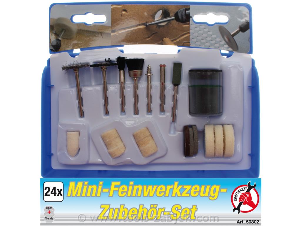 Set for precision grinding and polishing, 24-piece BGS TECHNIC