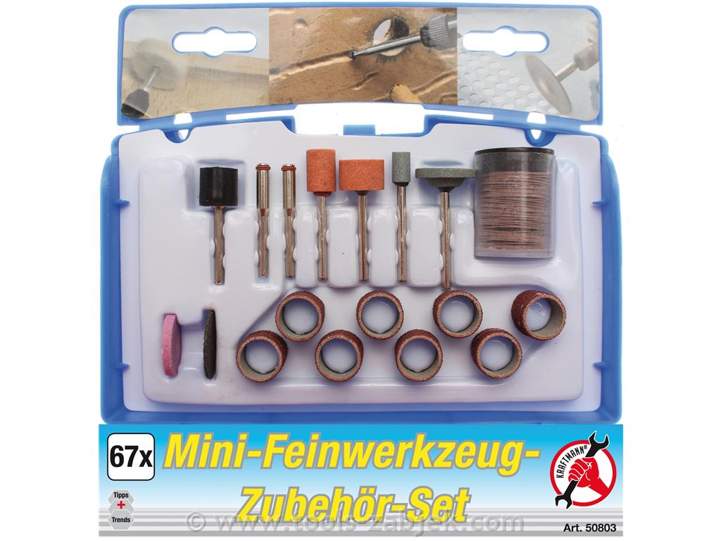 Set for precision grinding, 67-piece BGS TECHNIC