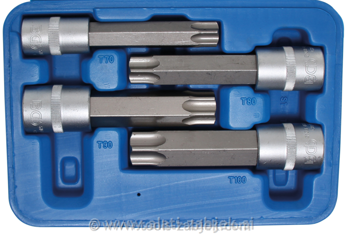 Bit socket set for Torx 1/2" 12.5 mm BGS TECHNIC