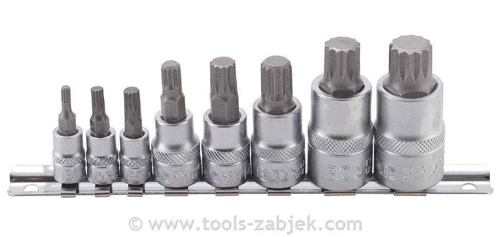 Socket set 1/4"-1/2" M4-M16 BGS TECHNIC