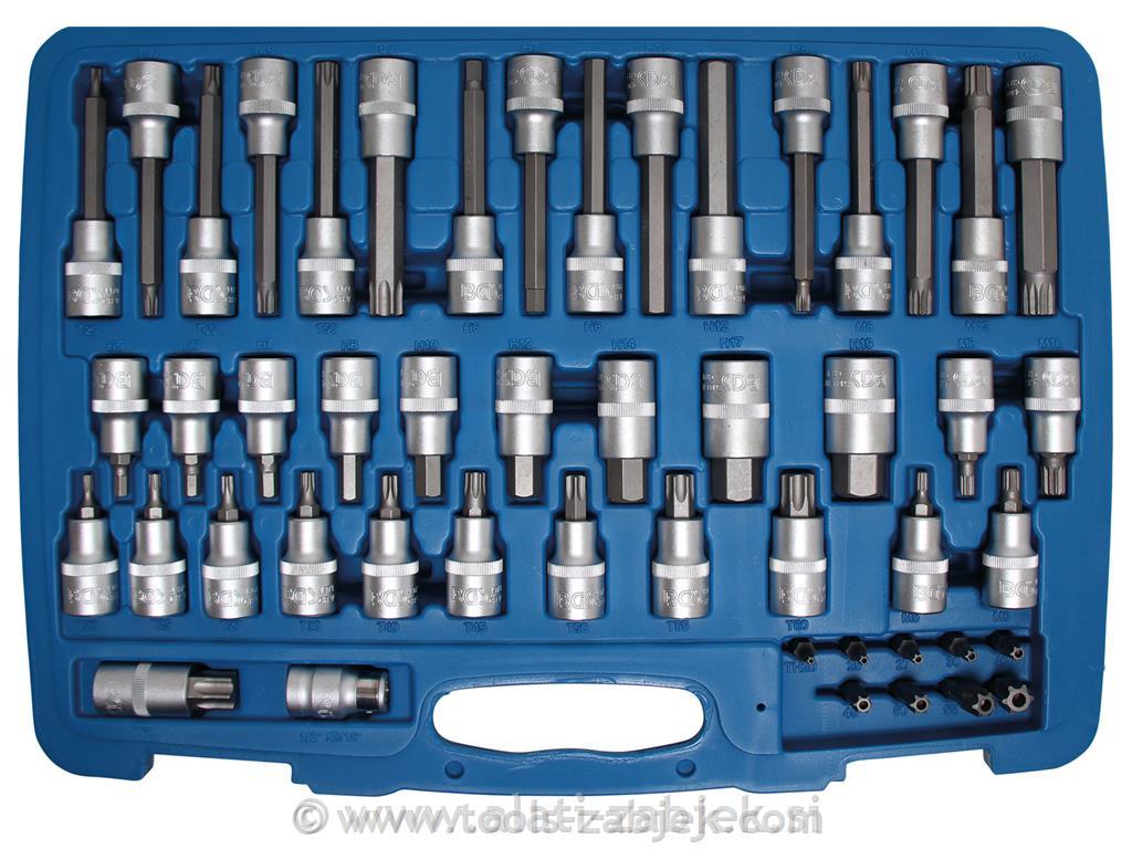 Bit socket set 1/2" BGS TECHNIC
