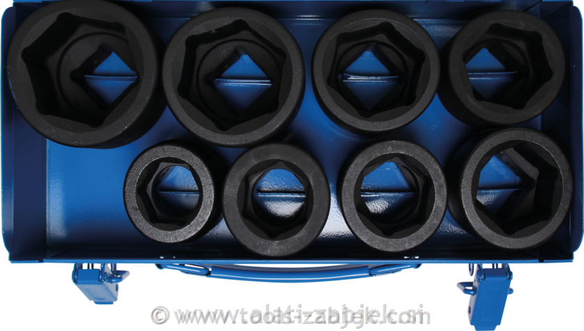 8-piece set of sockets 1" 27 - 50 mm BGS TECHNIC