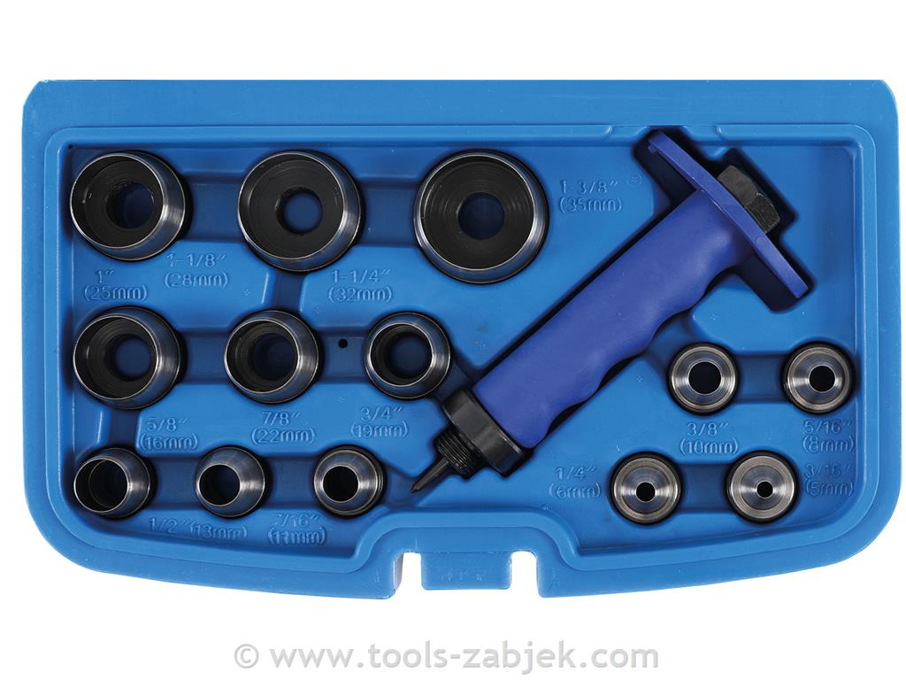14-piece hole punch set 5-35 mm BGS TECHNIC