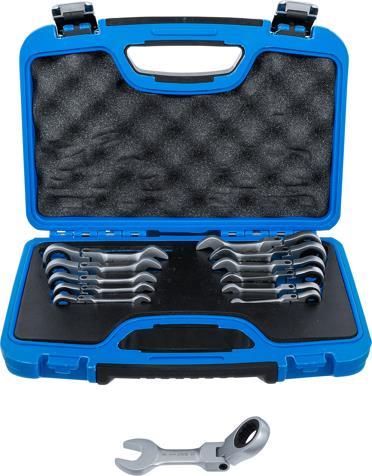 Ratchet Combination Wrench Set 8 - 19 mm BGS TECHNIC