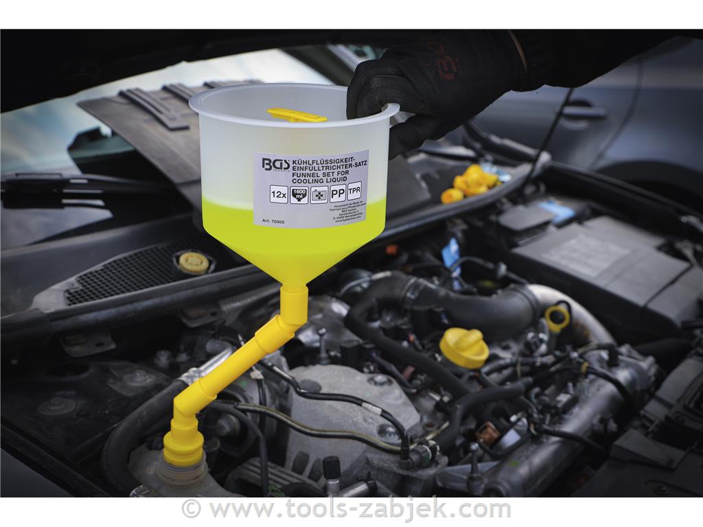 Cooling liquid funnel set BGS TECHNIC