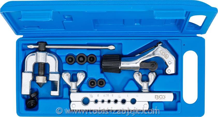 Double Flaring Tool Kit with Pipe Cutter BGS TECHNIC