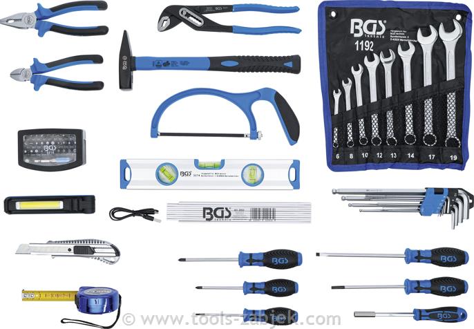 Tool case with 66-piece tool set BGS TECHNIC