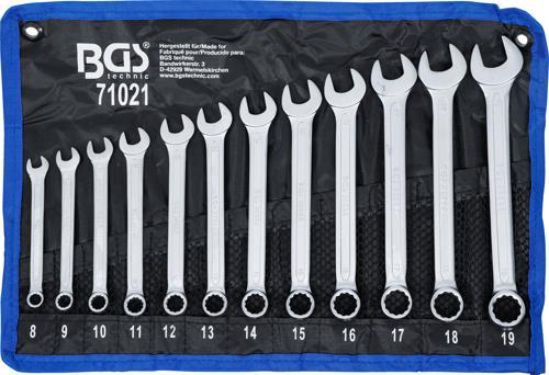 Combination Spanner Set 8 - 19mm BGS TECHNIC