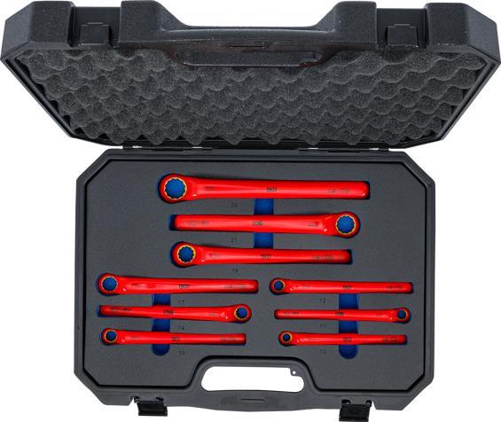 VDE Single End Ring Spanner Set 10-24mm BGS TECHNIC