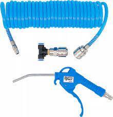 Air Blow Gun with Spiral Air Hose BGS TECHNIC