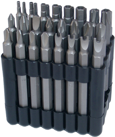 32-piece long bit set 1/4" BGS TECHNIC