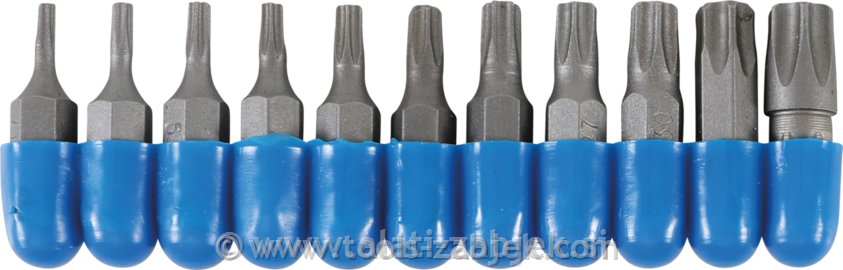 11-piece set of Torx bits 1/4" BGS TECHNIC